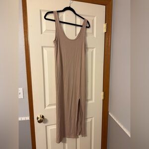 Like new Z supply ribbed tank dress with slit size medium